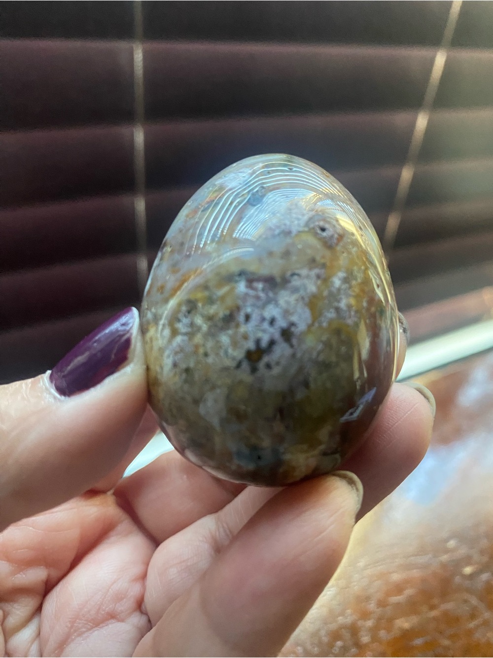 Polished Ocean Jasper Egg